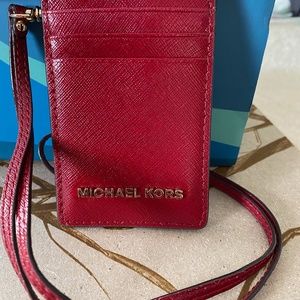 Michael Kors Credit Card , Id Holder with Lanyard